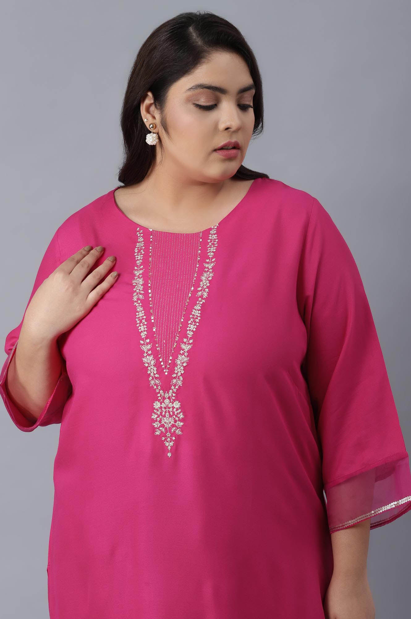 Magenta Festive kurta