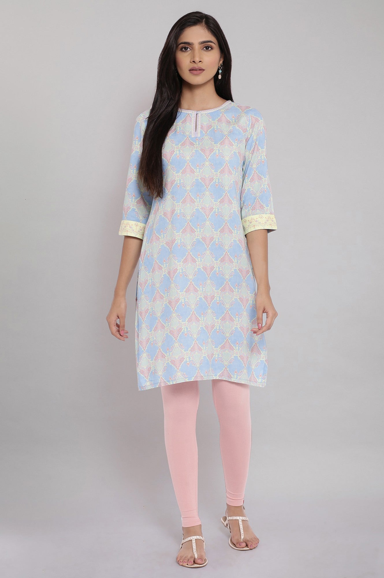 Blue Printed kurta