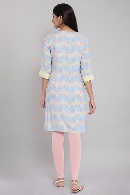 Blue Printed kurta