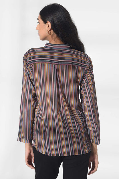 Multicoloured Georgette Shirt - wforwoman