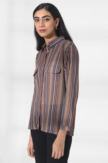 Multicoloured Georgette Shirt - wforwoman