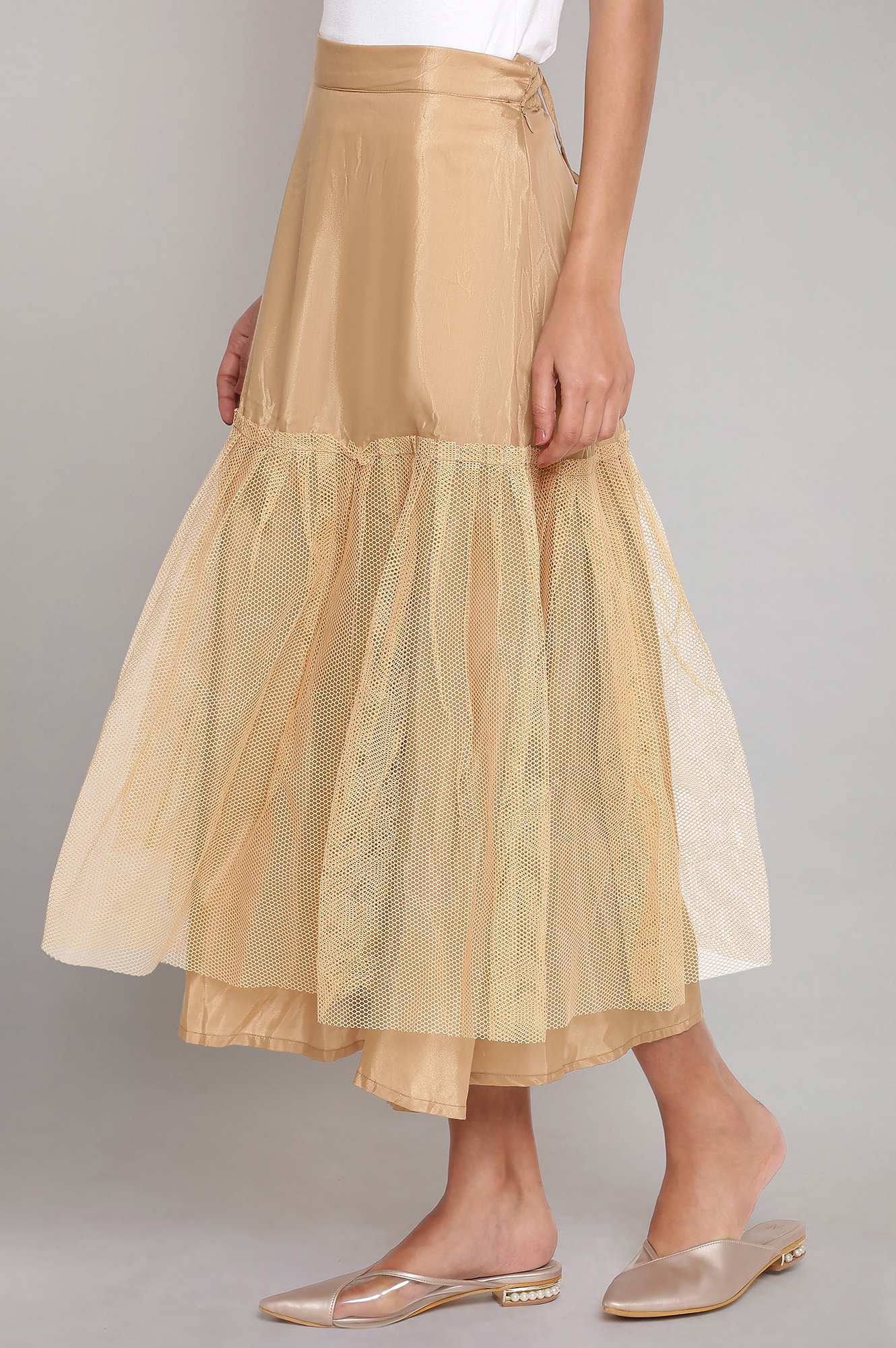 Gold Inner Cancan Skirt