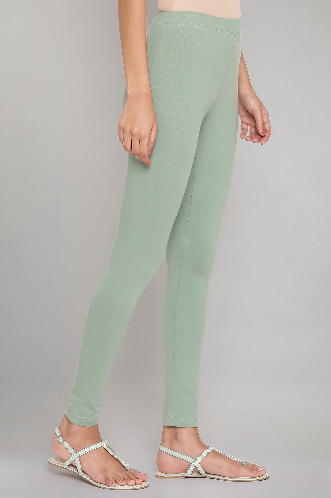 Green Skin Fit Tights