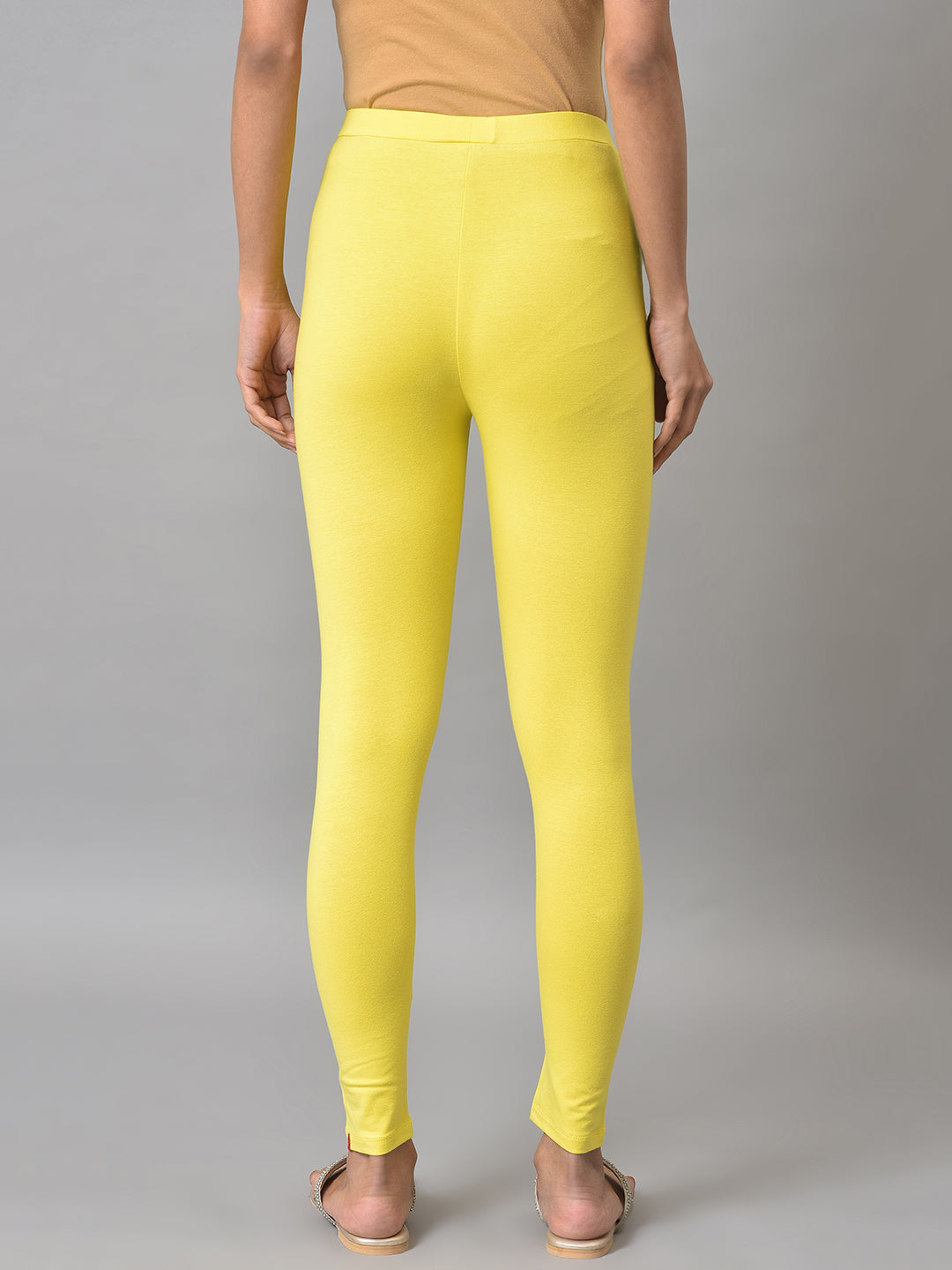 Yellow Solid Tights