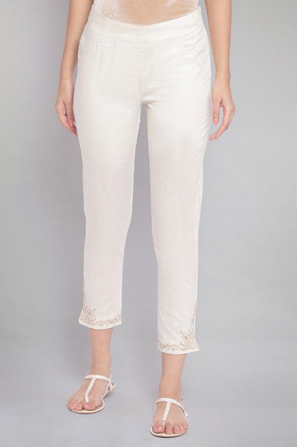 Ecru Slim Pants