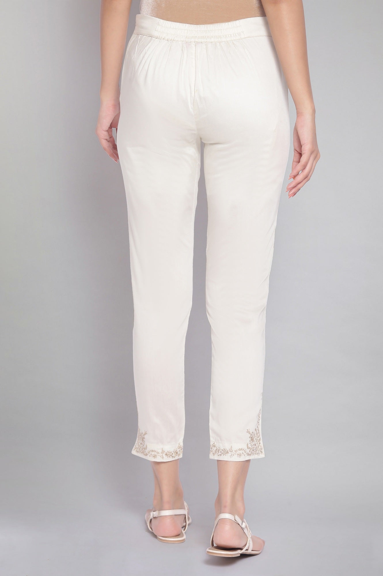 Ecru Slim Pants