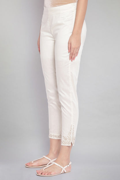 Ecru Slim Pants