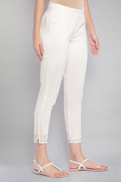 Ecru Slim Pants