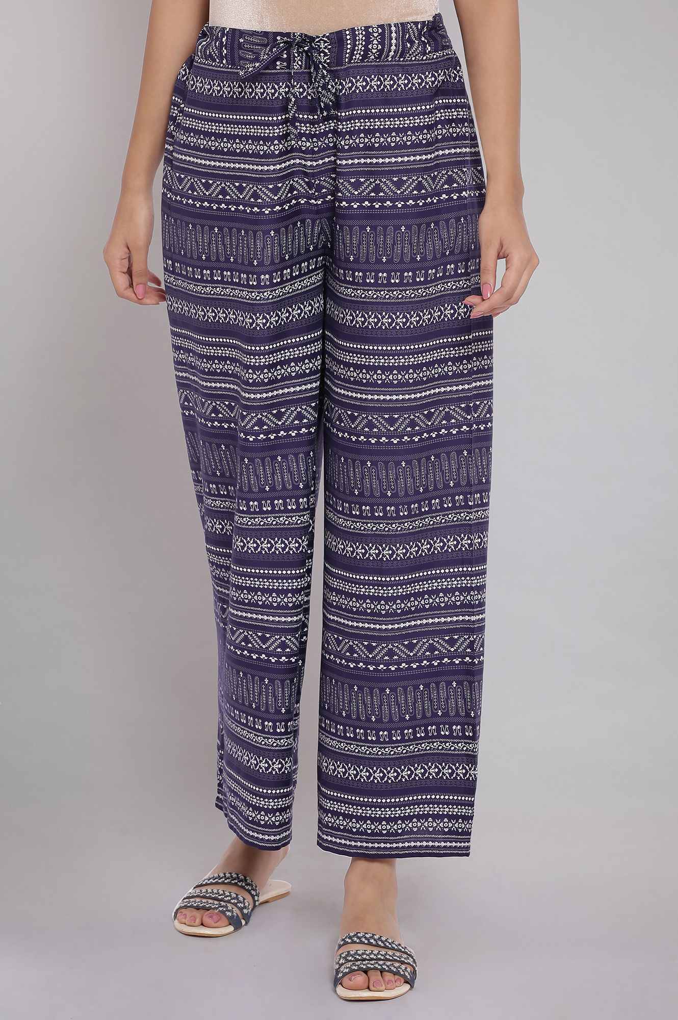 Blue Parallel Pants