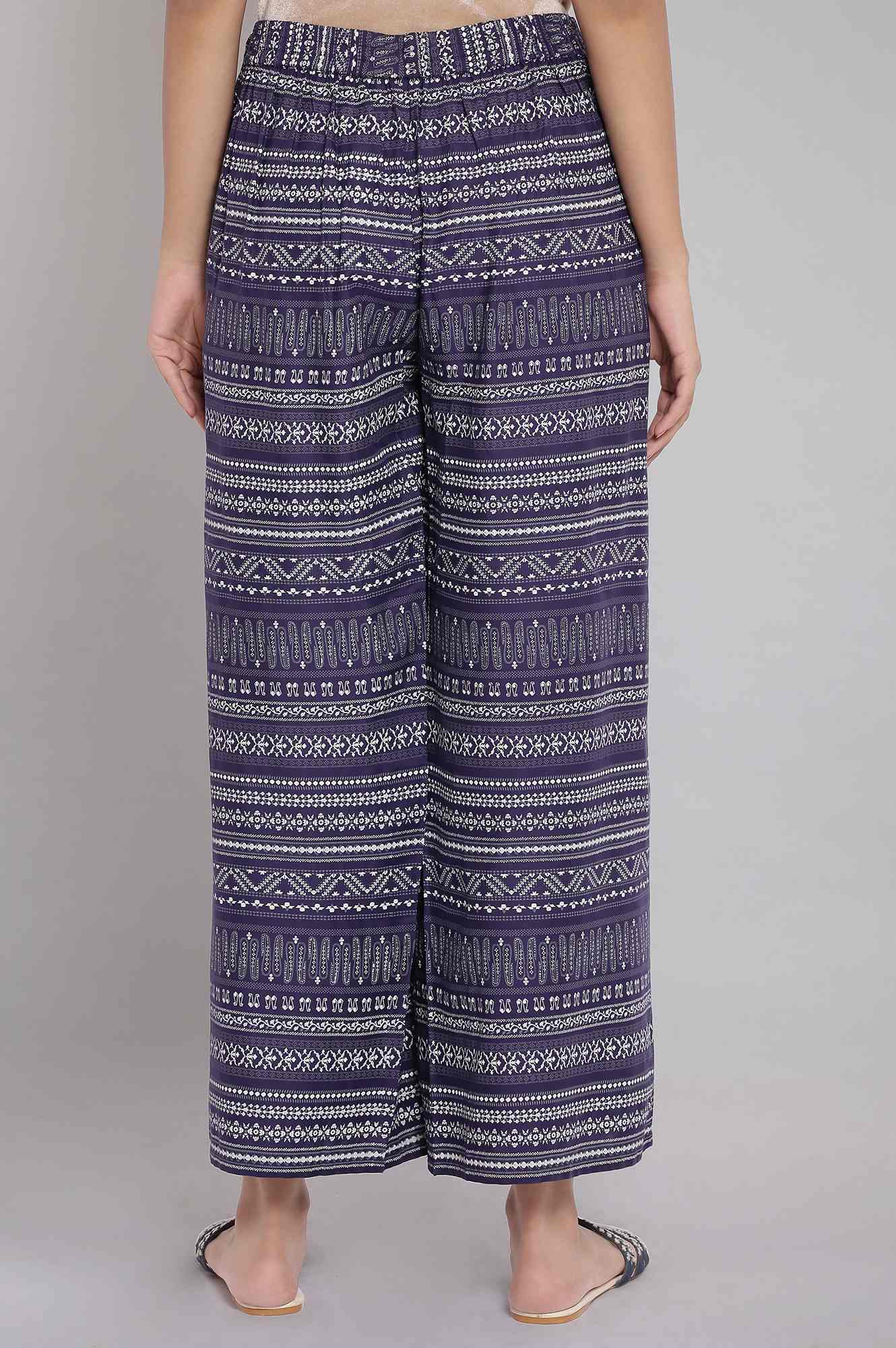 Blue Parallel Pants