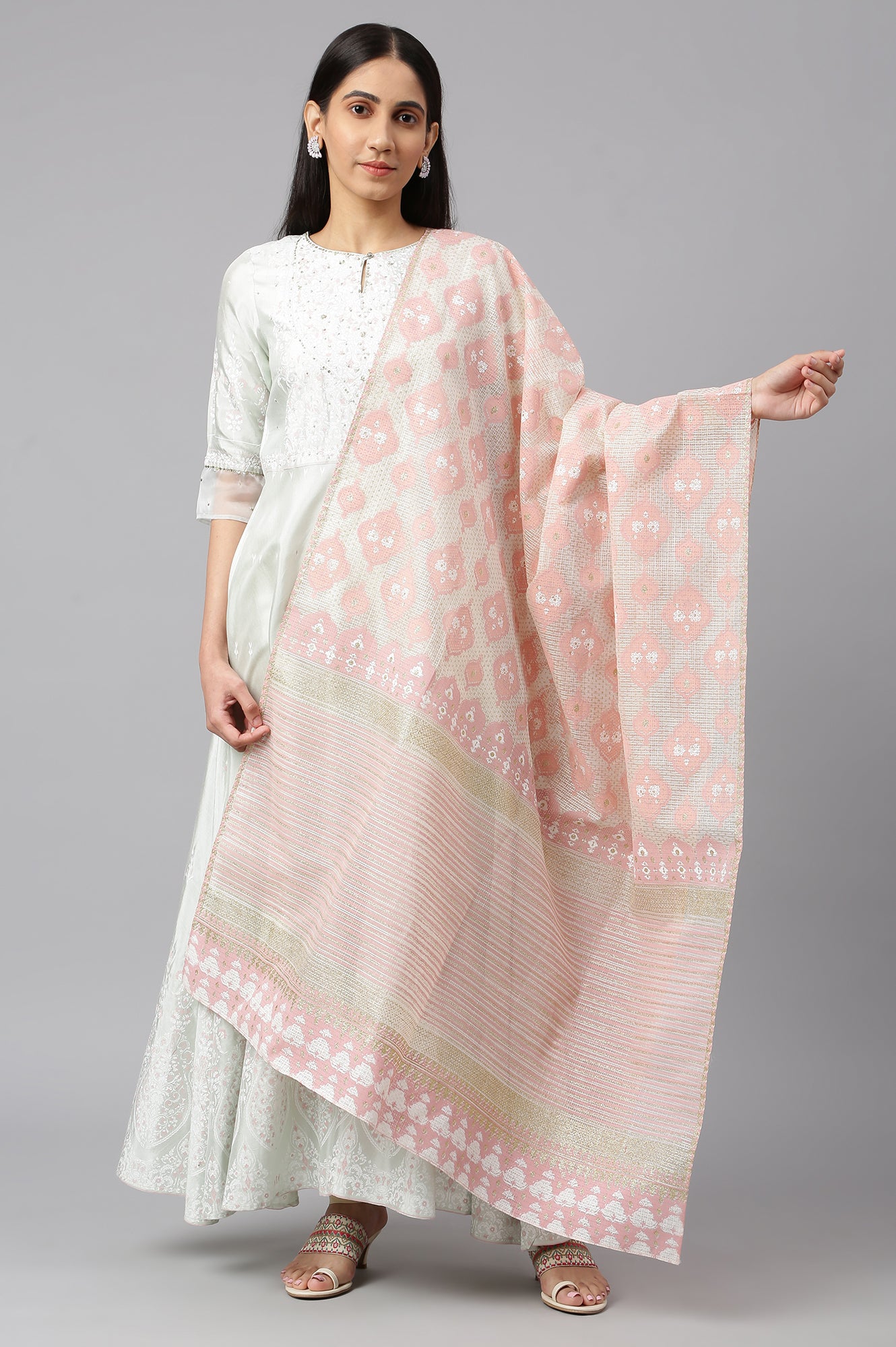 Pink Kota Dupatta