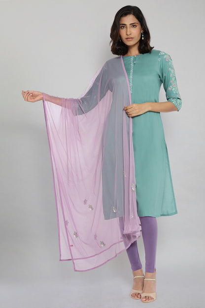 Light Purple Maharani Net Dupatta