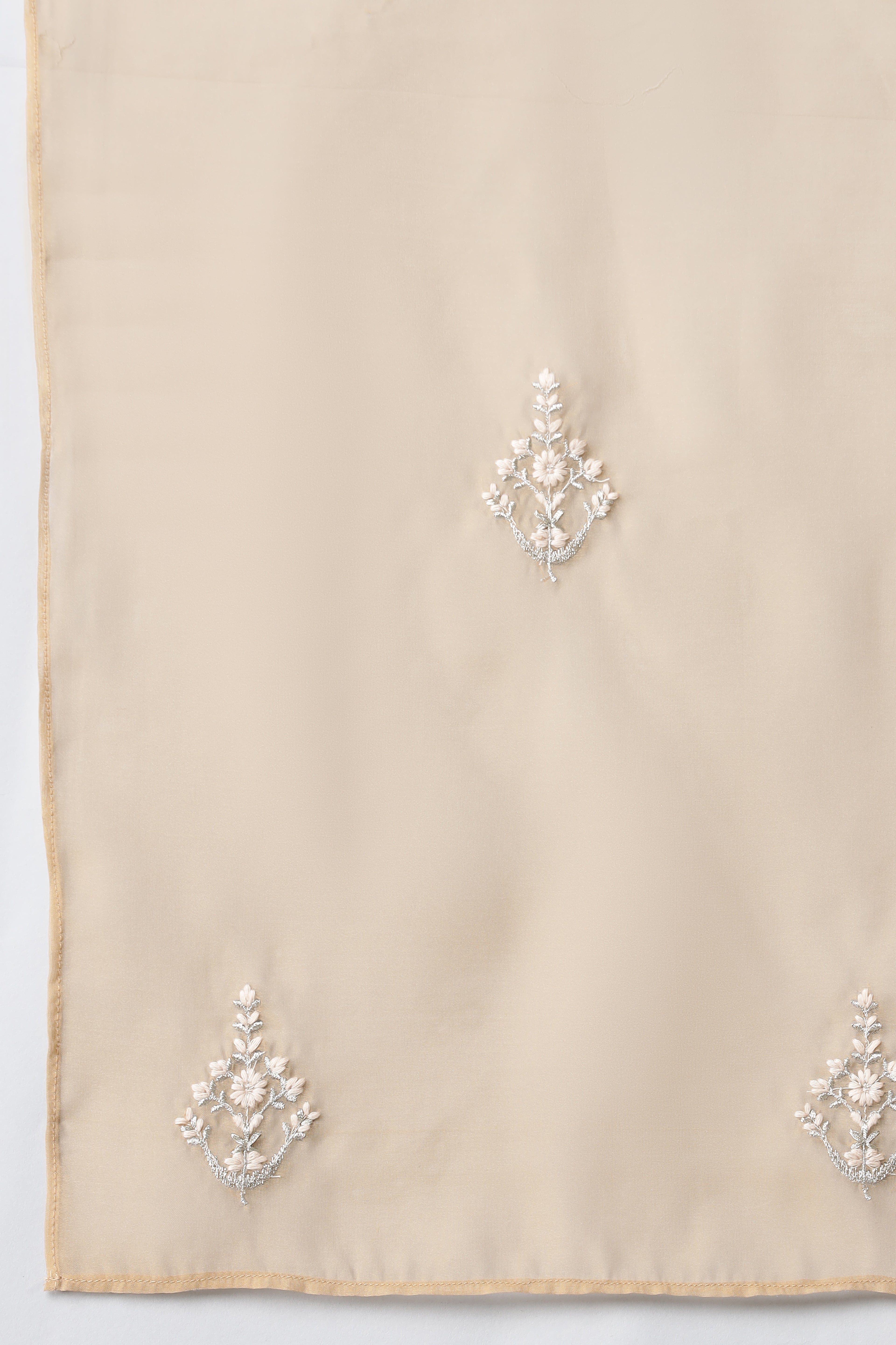 Gold Embroidered Organza Dupatta