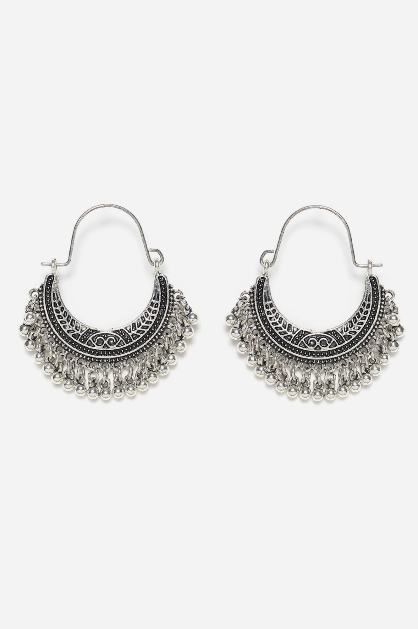 Silver Filigree Eathnic Earrings