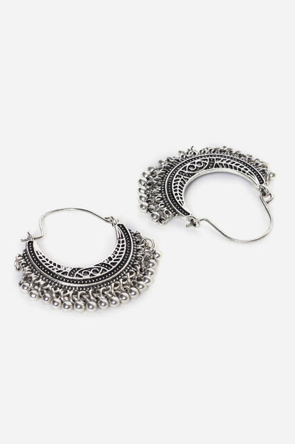 Silver Filigree Eathnic Earrings