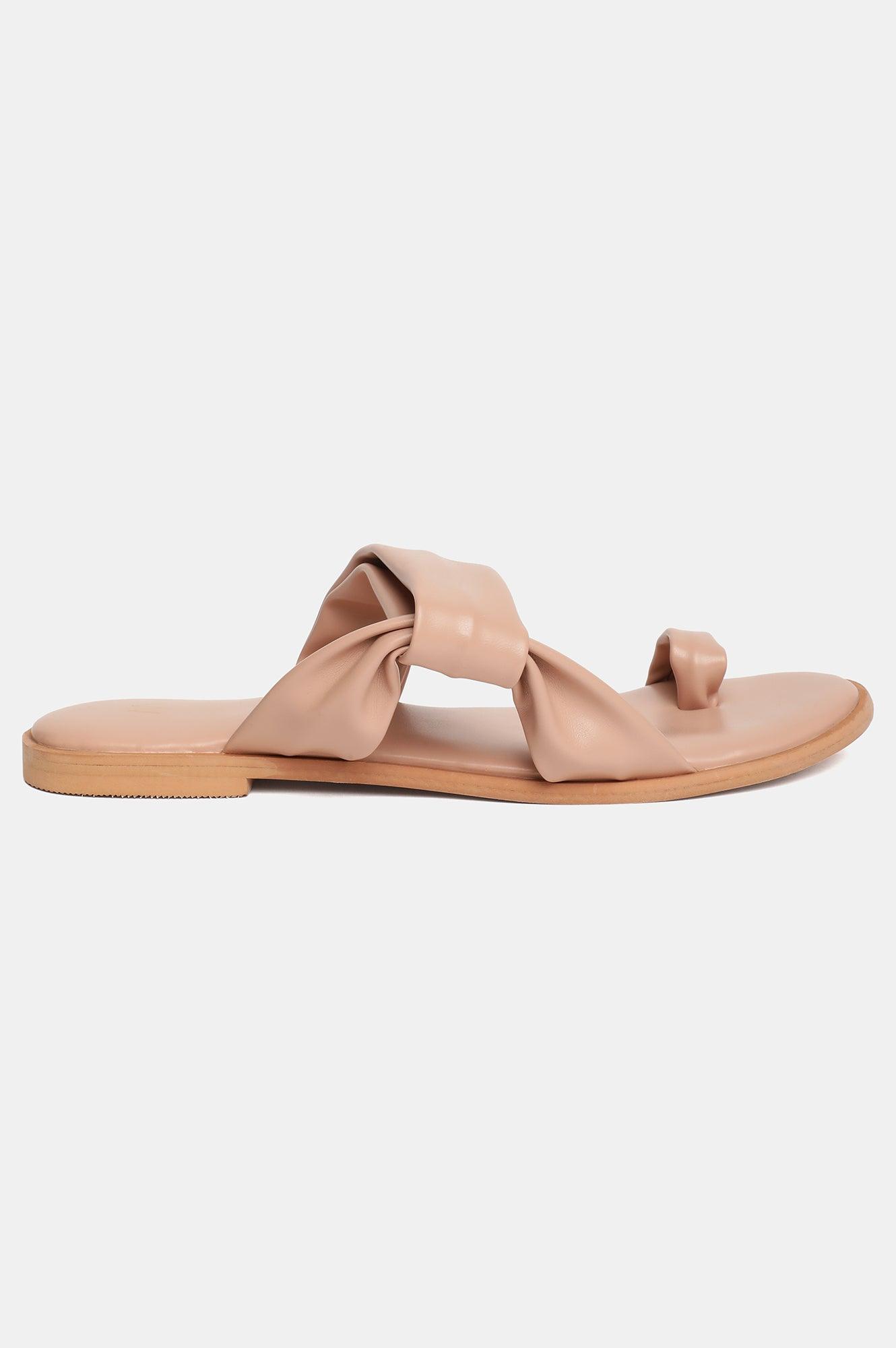 W Solid Almond Toe Flat-Wdora - wforwoman