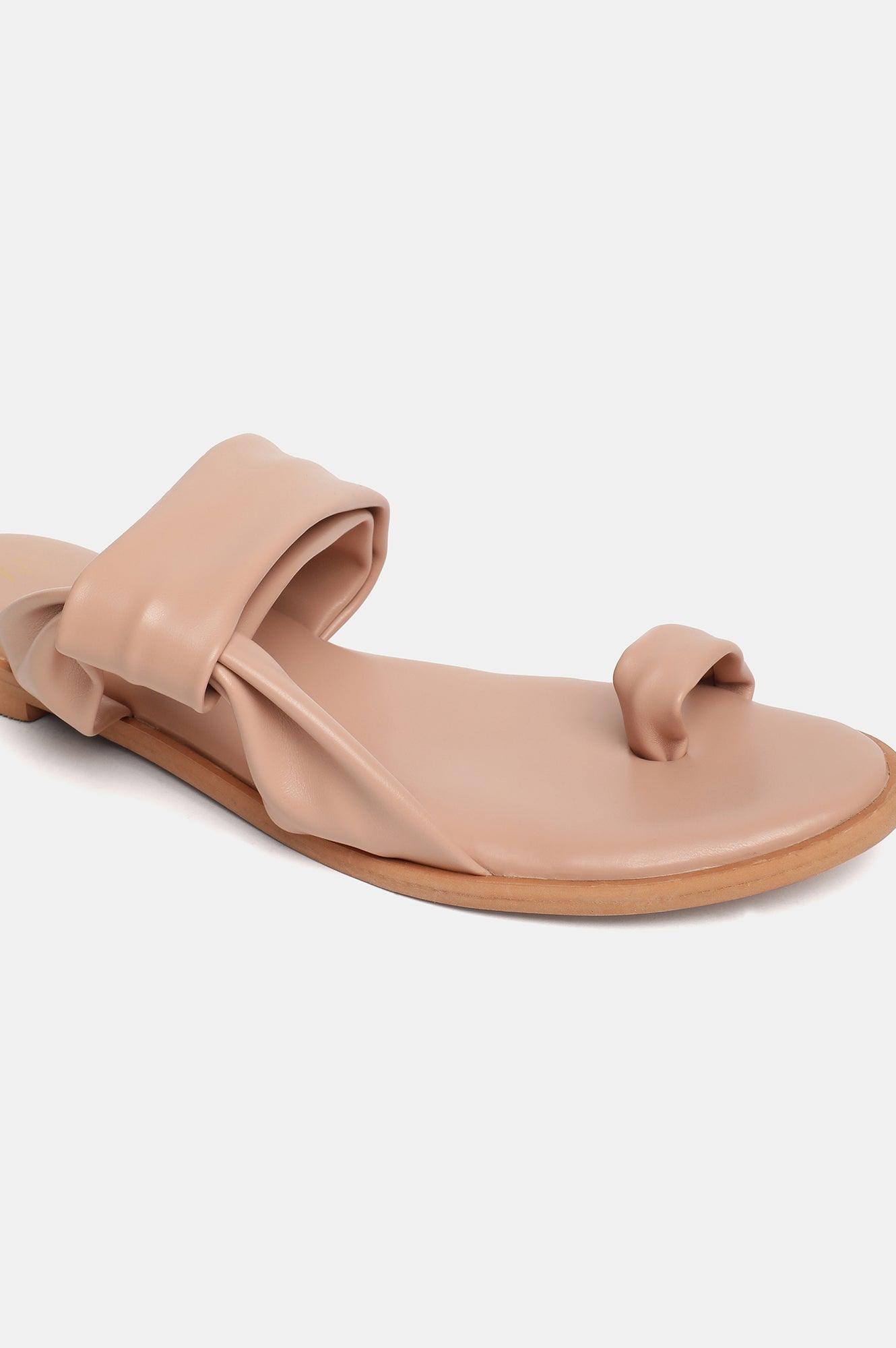 W Solid Almond Toe Flat-Wdora - wforwoman