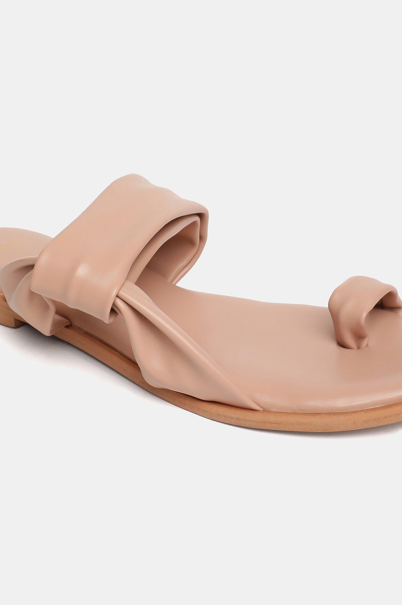 W Solid Almond Toe Flat-Wdora - wforwoman