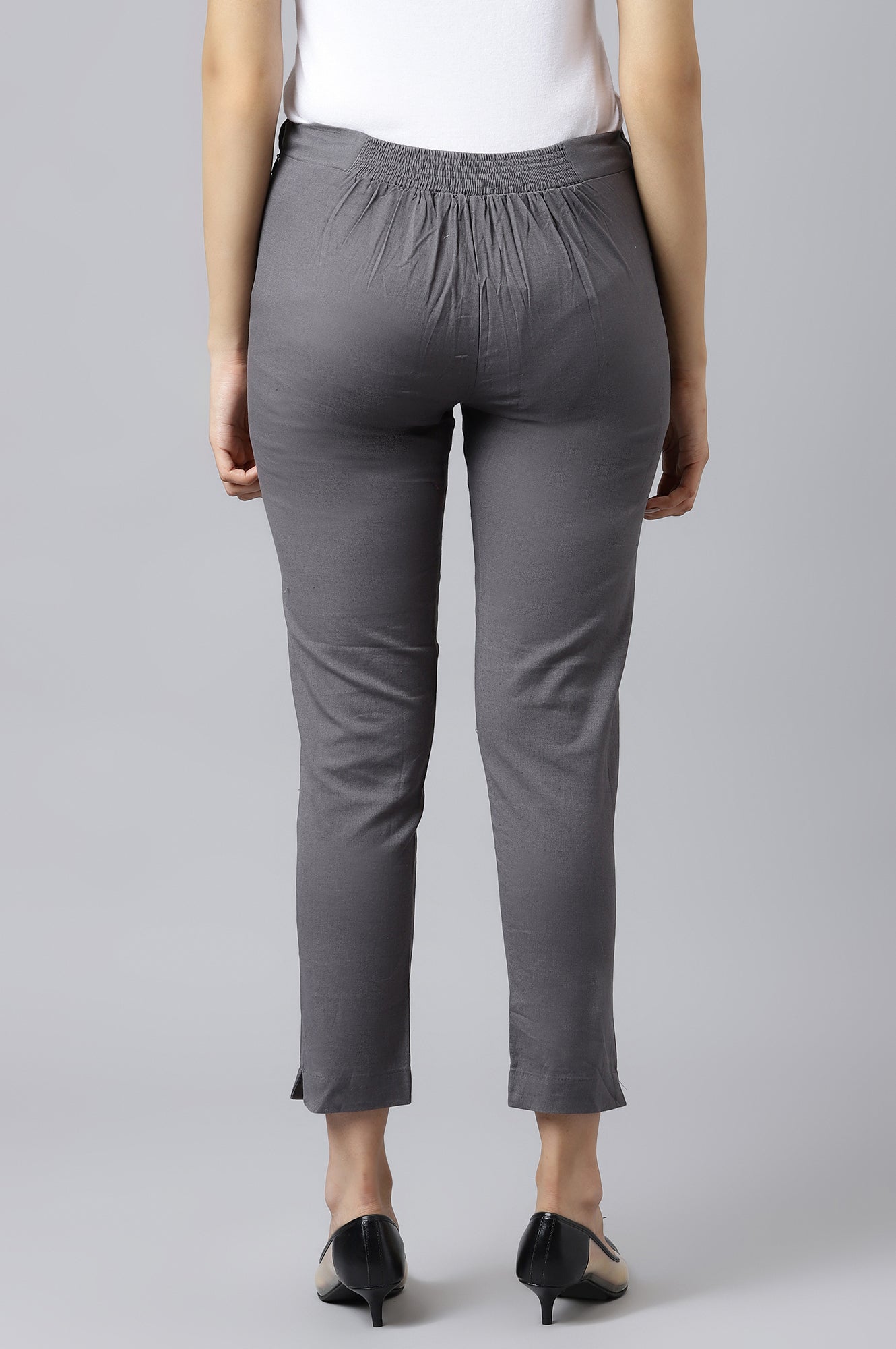 Women Grey Slim Pants