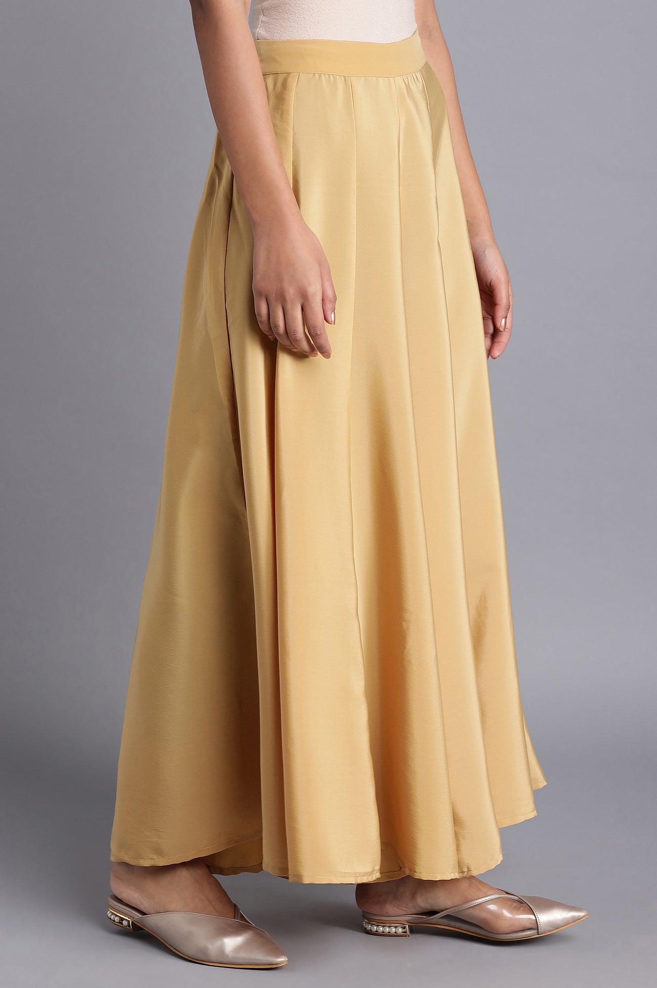 Gold Flared Culottes