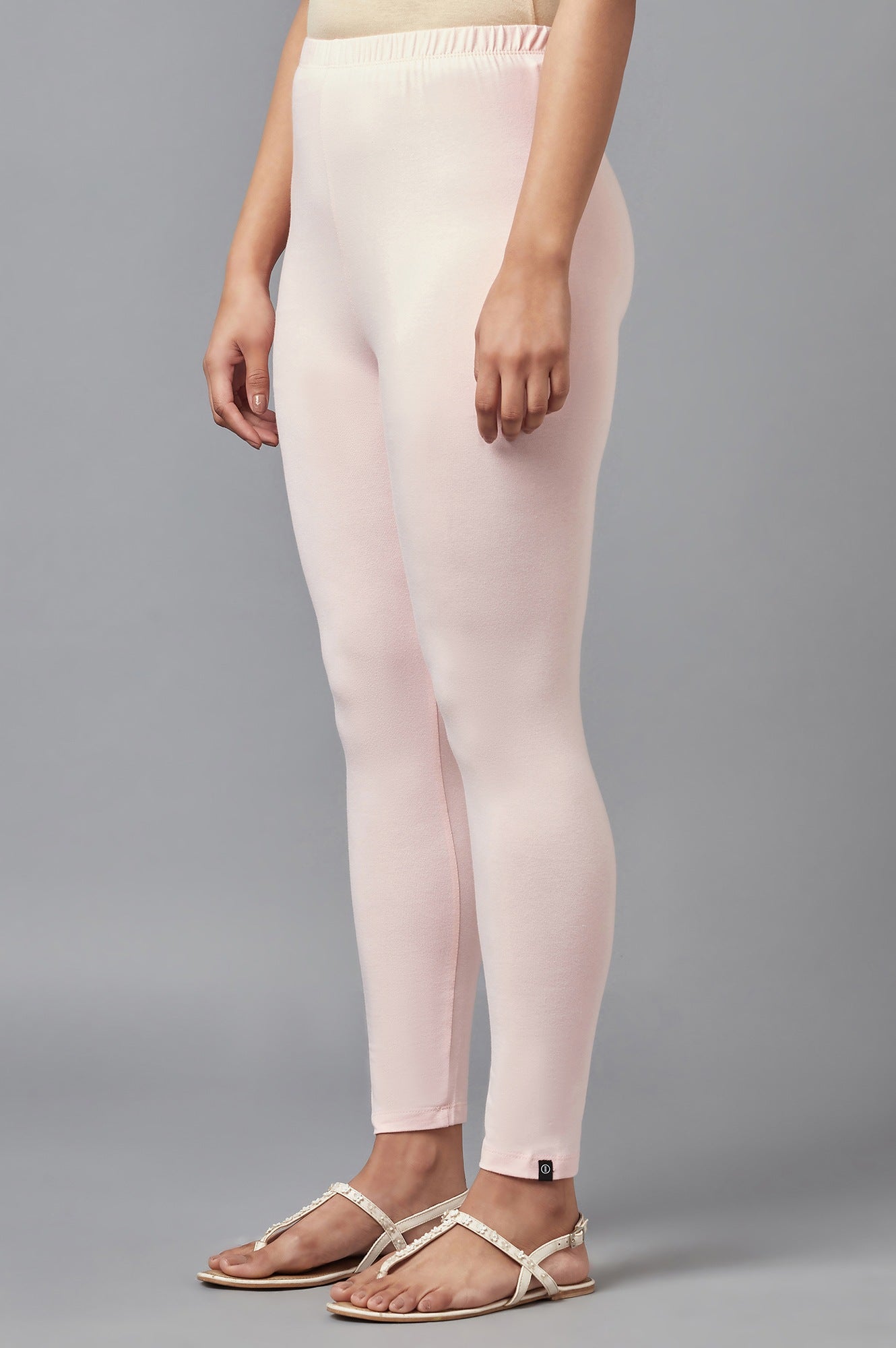 Peach Skin Fit Cotton Lycra Tights