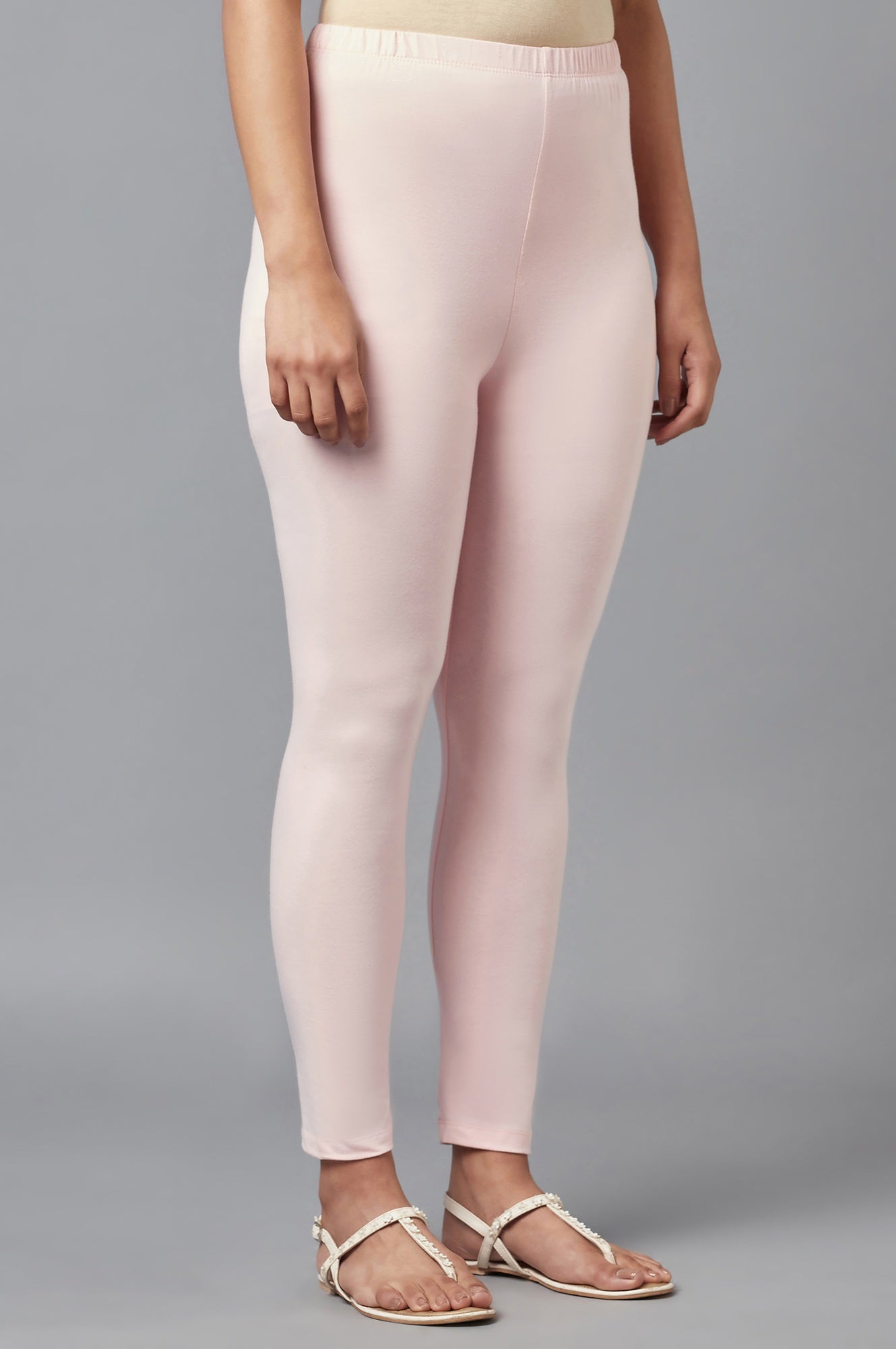 Peach Skin Fit Cotton Lycra Tights