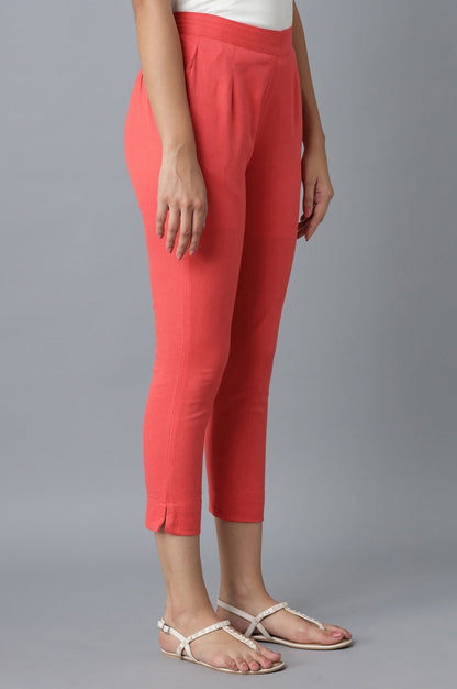 Peach Cotton Trouser