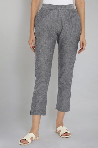 Grey Cotton Trouser