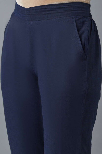 Blue Cotton Trousers