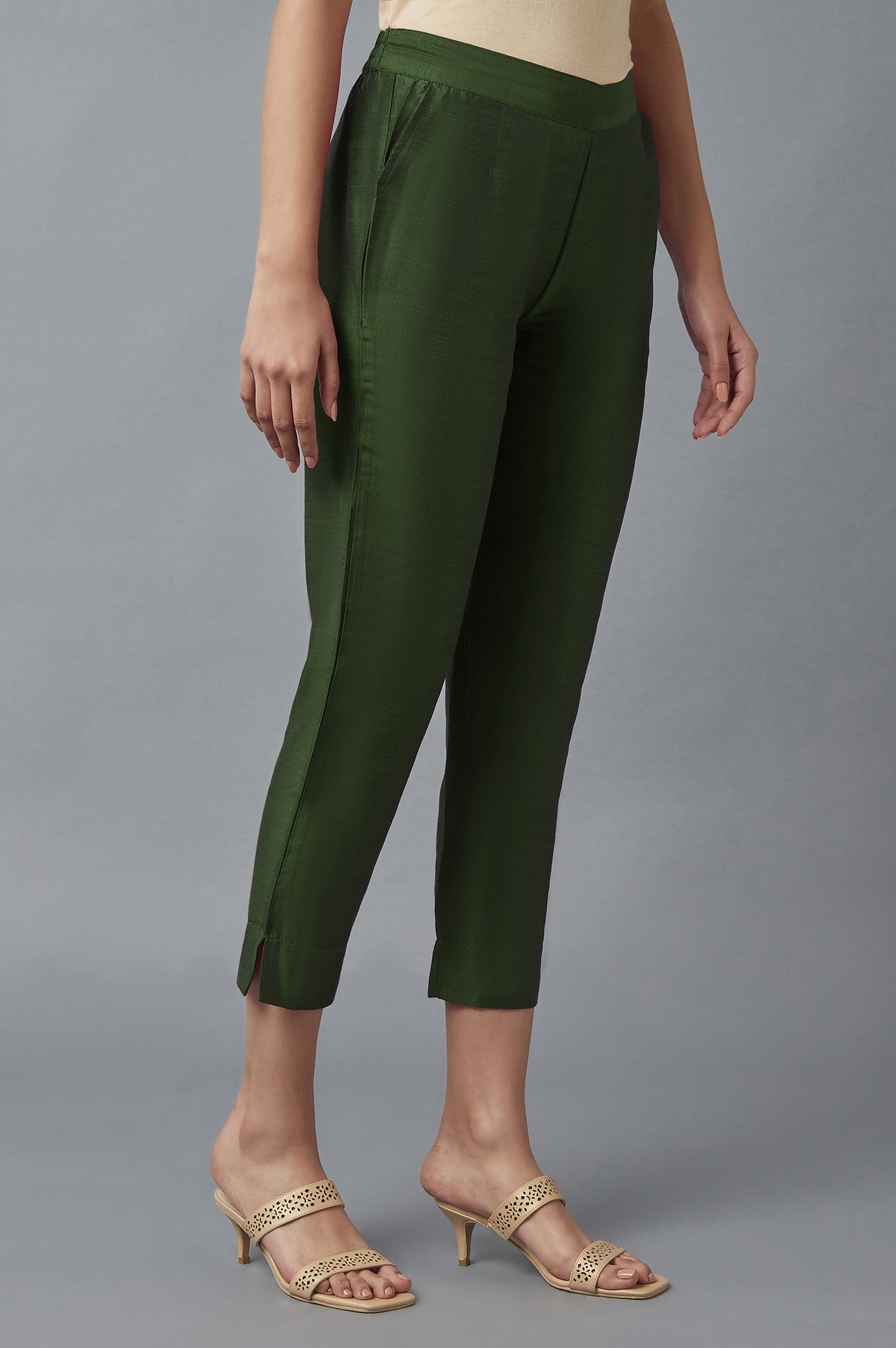 Green Festive Trousers