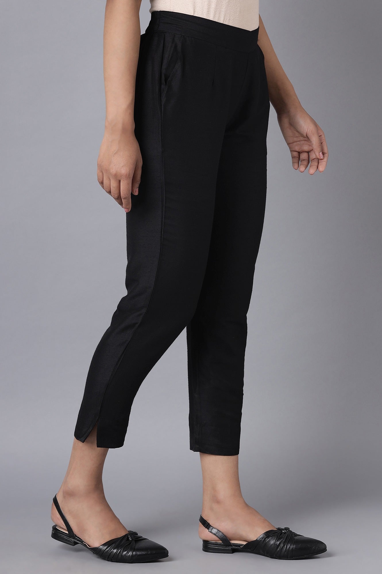 Black Festive Trousers