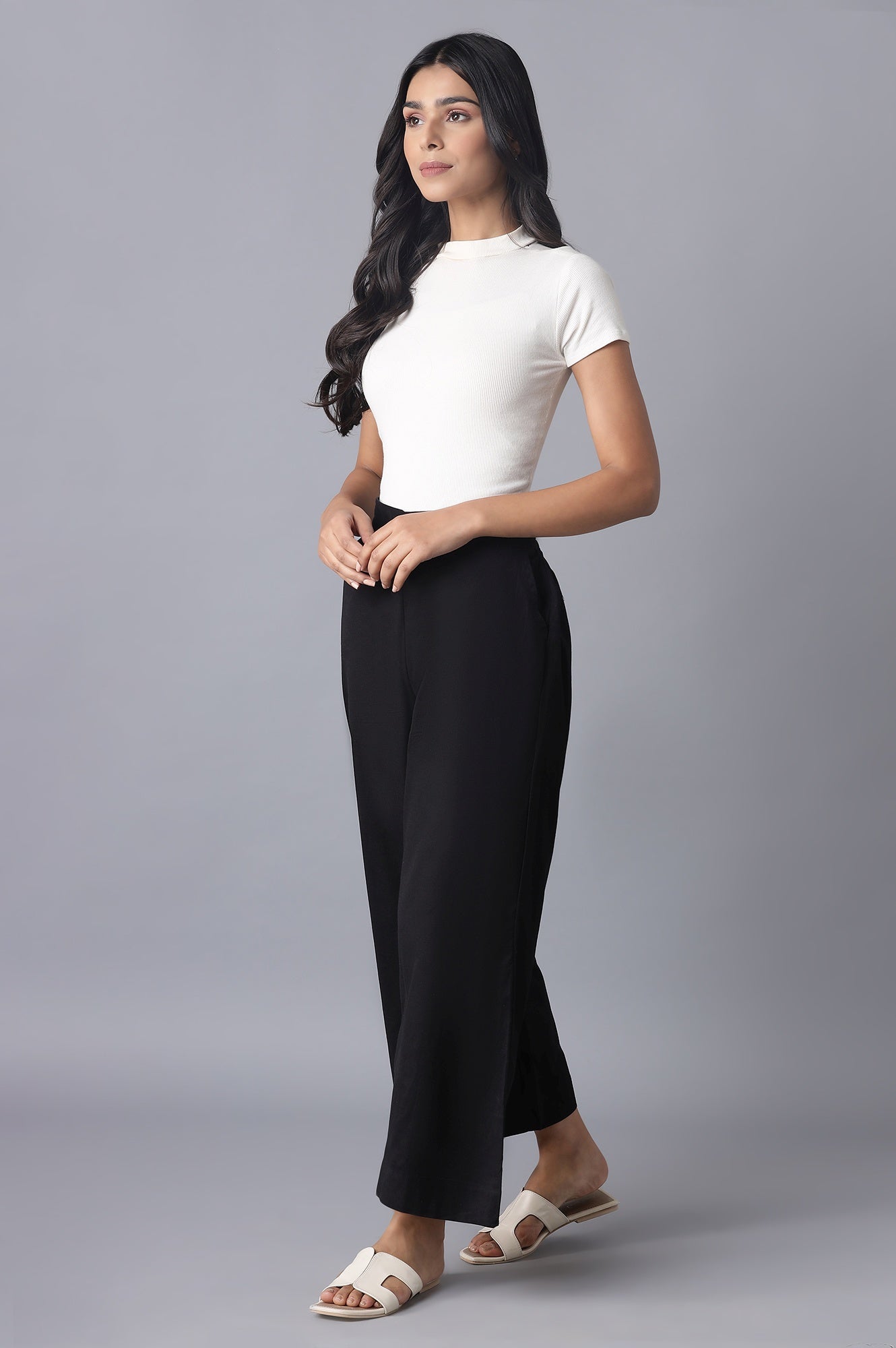 Black Basic Trousers