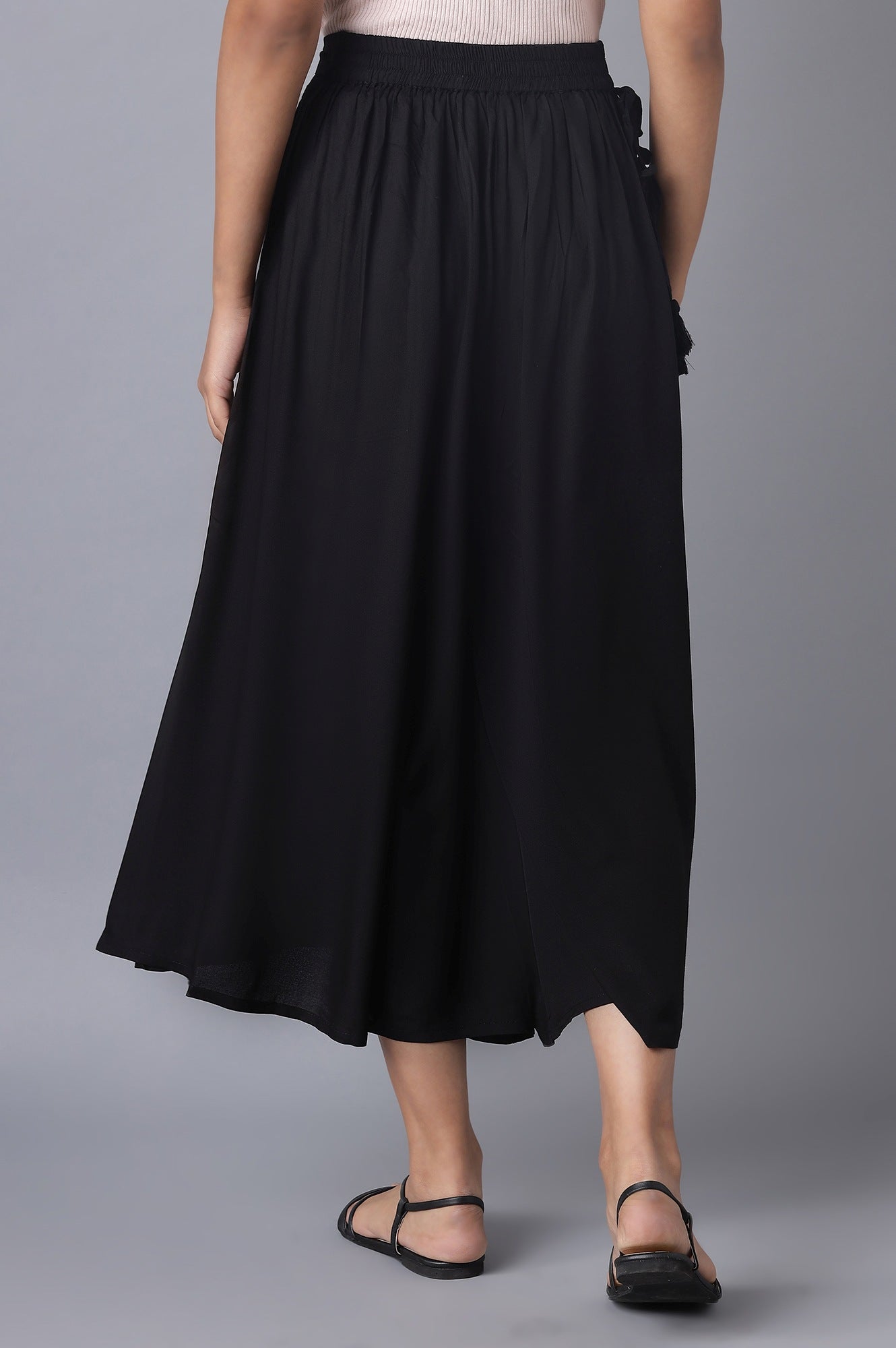 Black Flared Culottes