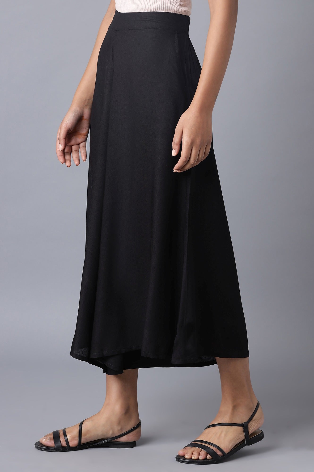 Black Flared Culottes