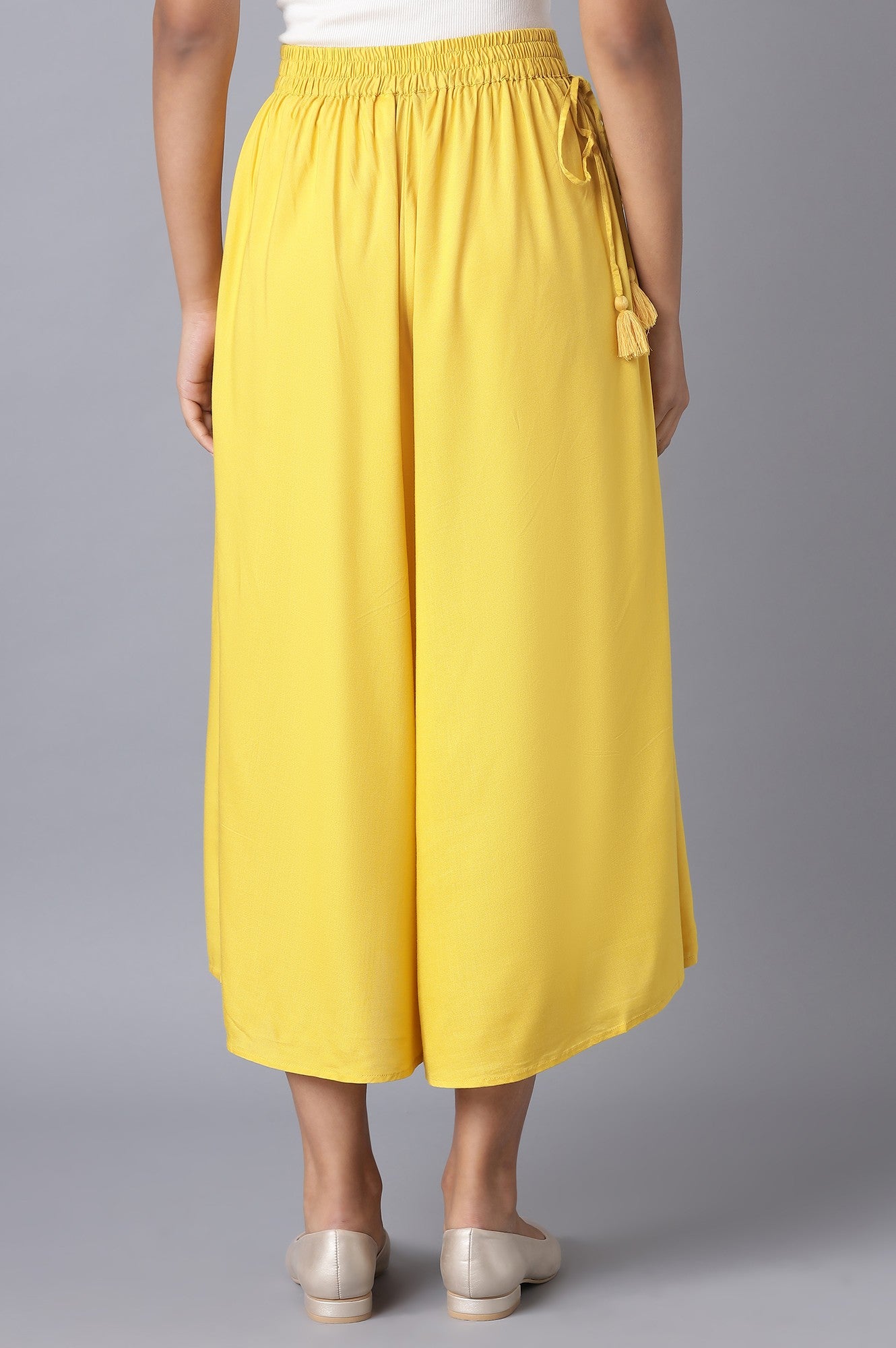 Yellow Flared Culottes