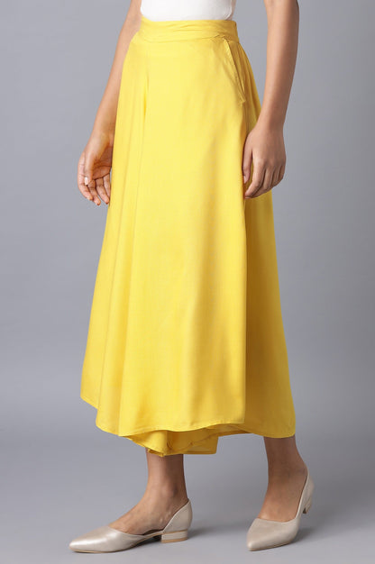 Yellow Flared Culottes