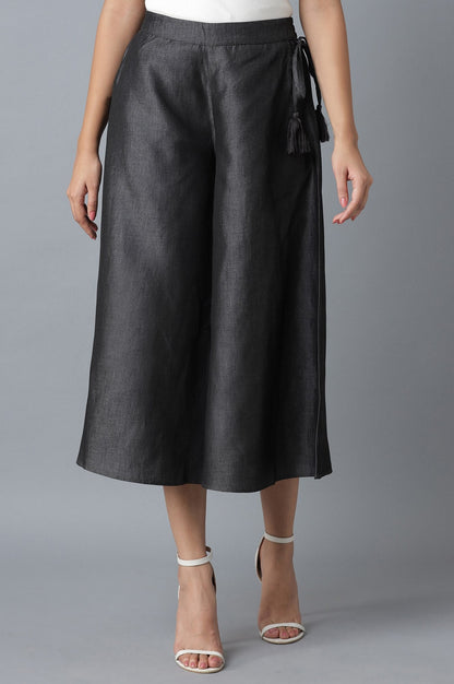 Black Flared Culottes