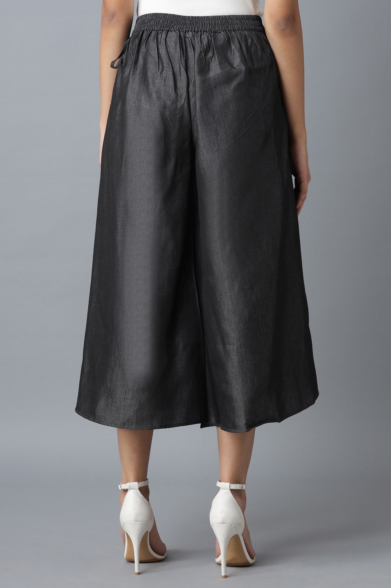 Black Flared Culottes