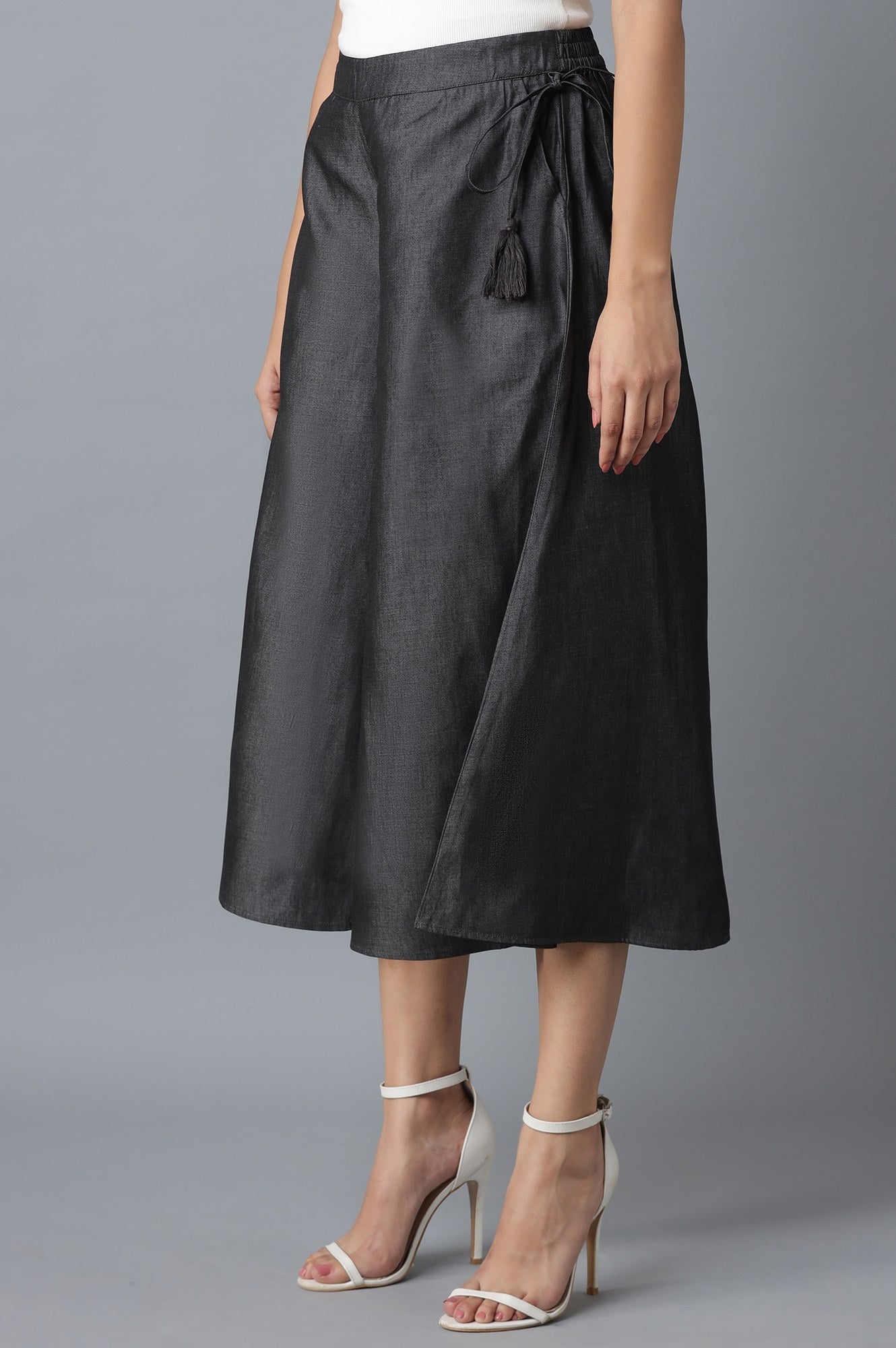 Black Flared Culottes