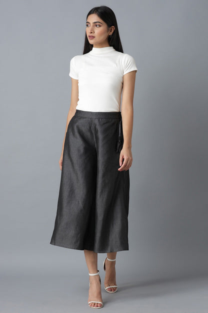 Black Flared Culottes