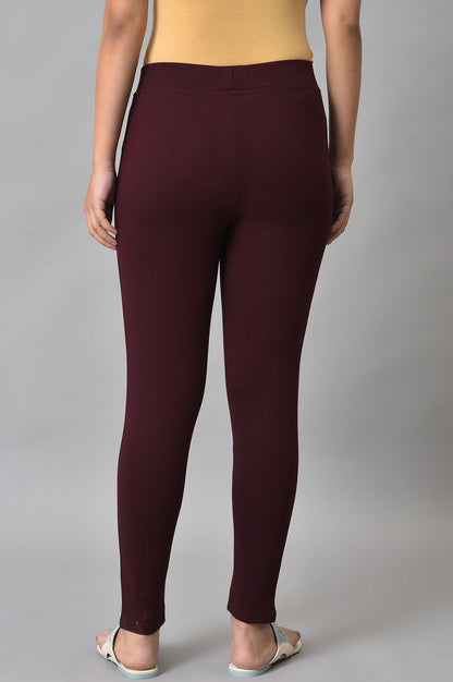 Maroon Yoga Tights