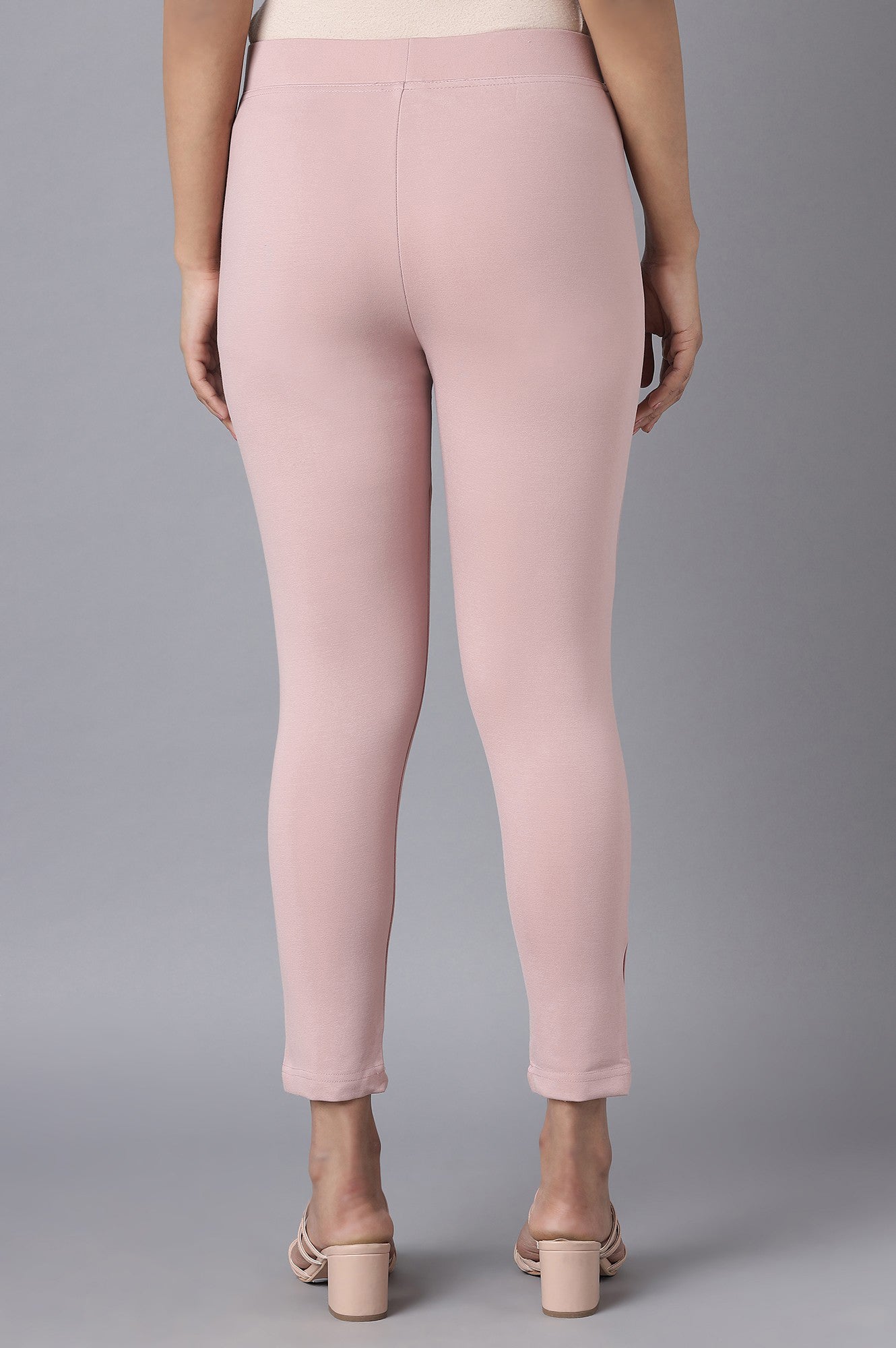 Pink Straight Yoga Tights