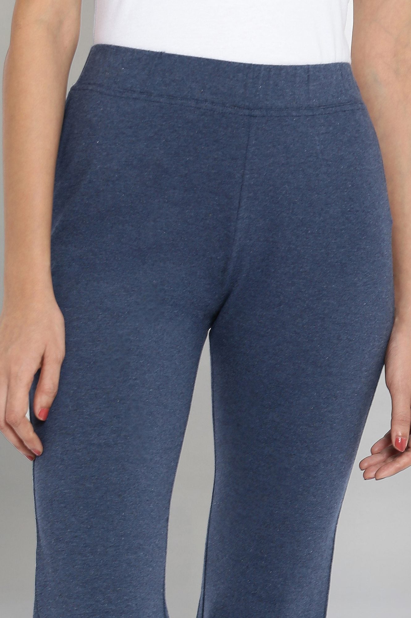 Blue Bellbottom Yoga Pants