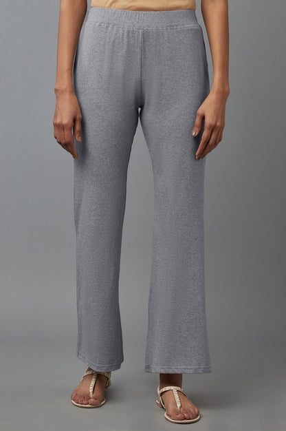 Grey Bell Bottom Yoga Pants