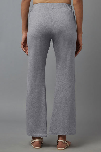 Grey Bell Bottom Yoga Pants