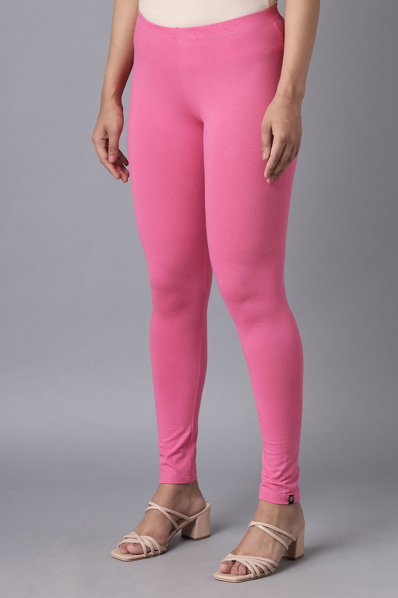 Magenta Pink Cotton Lycra Tights