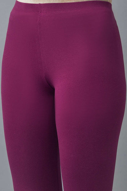 Pink Cotton Lycra Tights