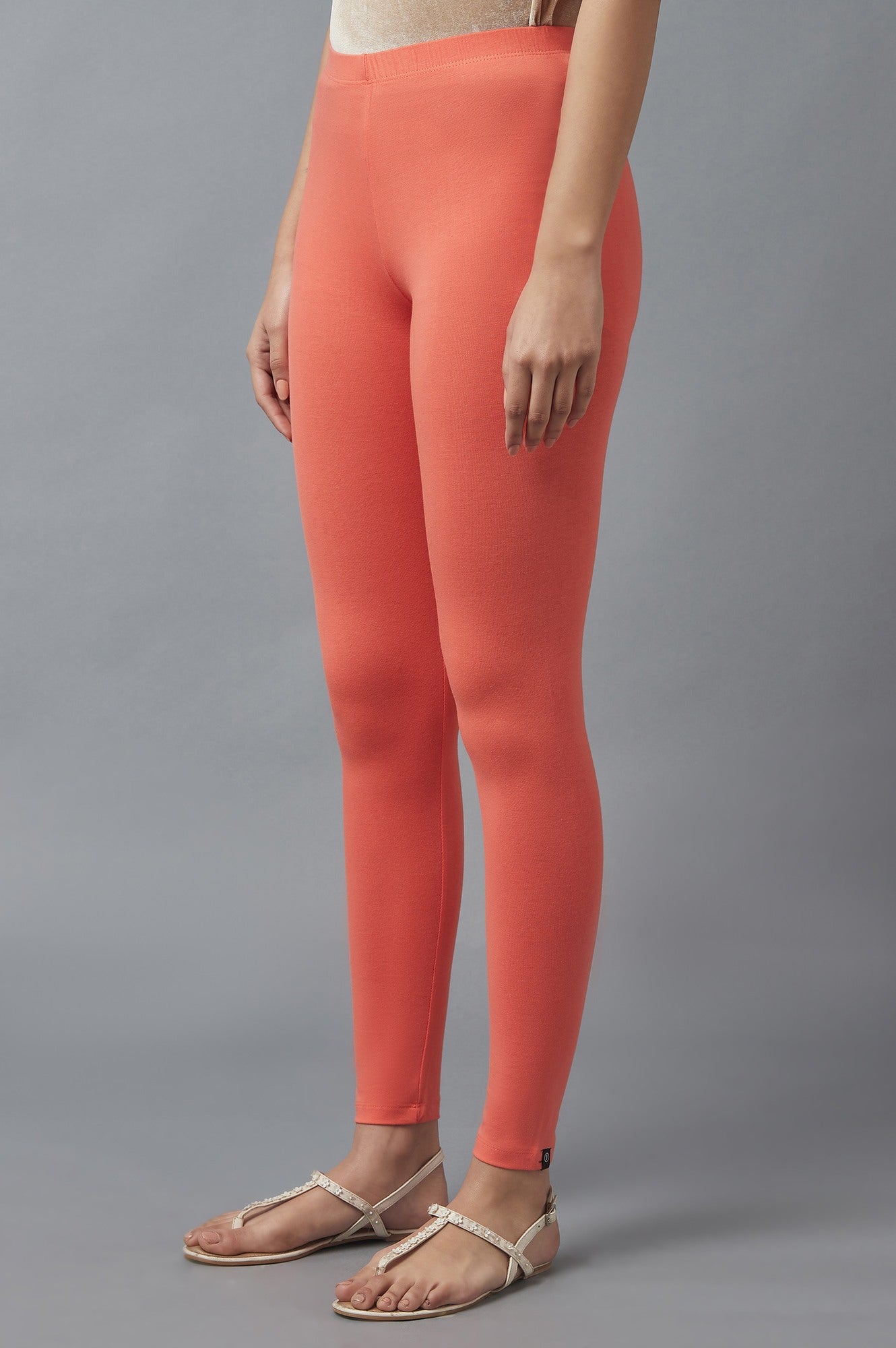 Red Cotton Lycra Tights