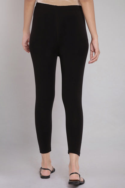 Black Cropped Parallel Pants