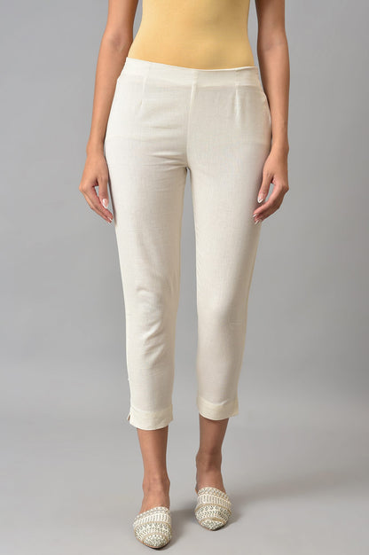 Ecru Slim Pants